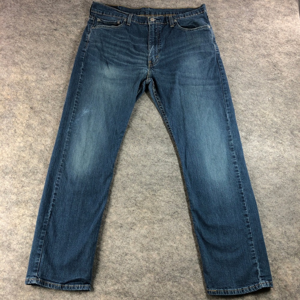Levi's 513 Men's 36x30 Blue Straight Leg Denim Jeans Classic Americana